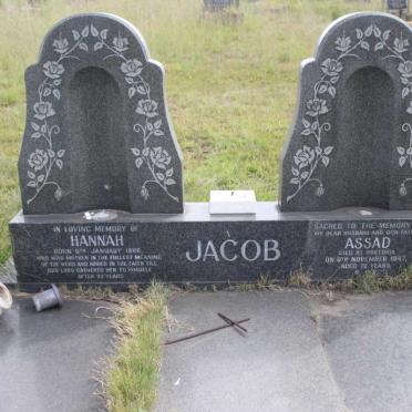 JACOB Assad -1947 &amp; Hannah 1886-