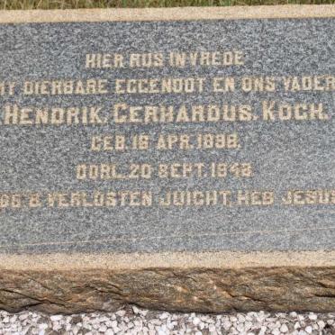 KOCH Hendrik Gerhardus 1898-1948