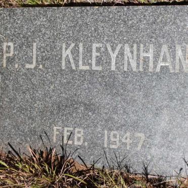 KLEYNHANS P.J. -1947