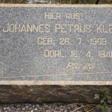 KLEYN Johannes Petrus 1909-1941