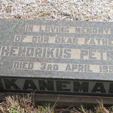 KANEMAN Hendrikus Petrus -1951