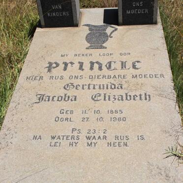 PRINGLE Gertruida Jacoba Elizabeth 1885-1980