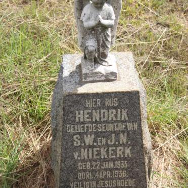 NIEKERK Hendrik, van 1935-1936