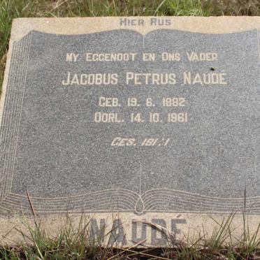 NAUDE Jacobus Petrus 1882-1961