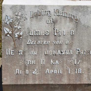PRICE James 1917-1918