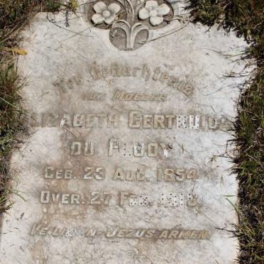 PLOOY Elizabeth Gertruida, du 1854-1919
