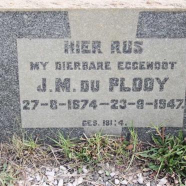 PLOOY J.M., du 1874-1947