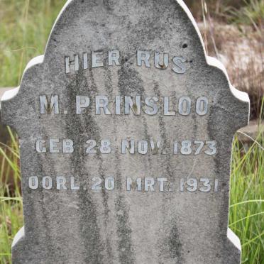 PRINSLOO M. 1873-1931