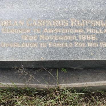 RIJFSNIJDER Johan Casparus 1885-1942