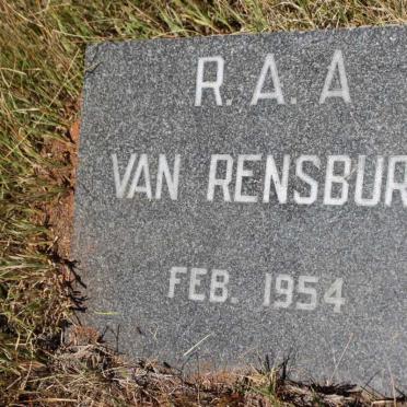 RENSBURG R.A.A., van 1954