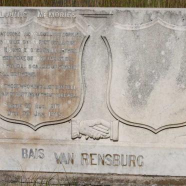 RENSBURG Bias, van 1917-1945
