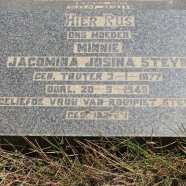 STEYN Jacomina Josina nee TRUTER 1877-1949