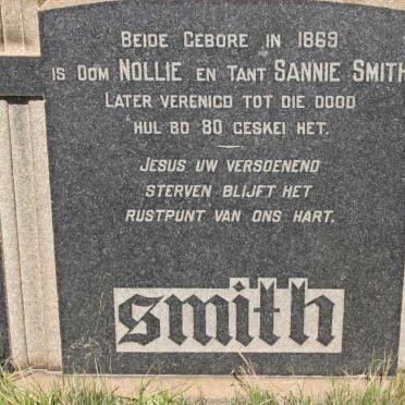 SMITH Nollie 1869- &amp; Sannie 1869-