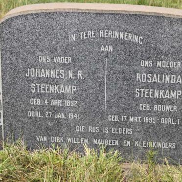 STEENKAMP Johannes N.R. 1892-1941 &amp; Rosalinda BOUWER 1895-1970