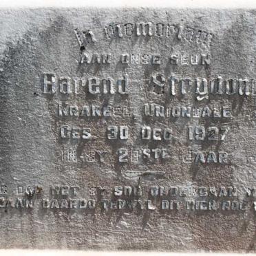 STRYDOM Barend  -1927