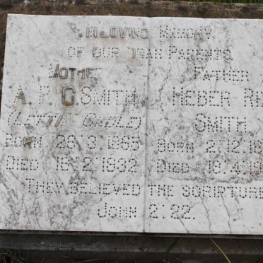 SMITH Heber Rix 1857-1938 &amp; A.P.G. 1865-1932