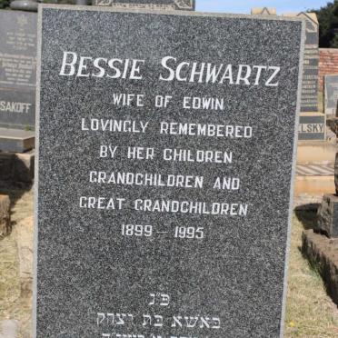 SCHWARTZ Bessie 1899-1995