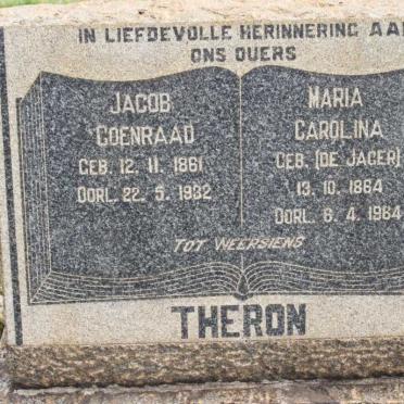 THERON Jacob Coenraad 1861-1932 &amp; Maria Carolina DE JAGER 1864-1964
