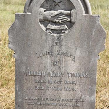 THOMAS William Henry 1886-1924