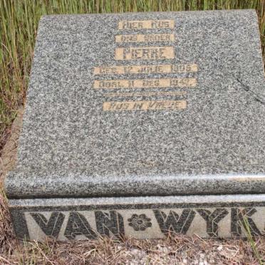 WYK Pierre, van 1905-1947