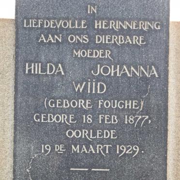 WIID Hilda Johanna geb FOUCHE 1877-1929
