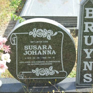 BRUYNS Susara Johanna 1915-1998