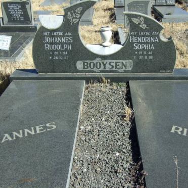 BOOYSEN Johannes Rudolph 1934-1987 &amp; Hendrina sophia 1945-1999