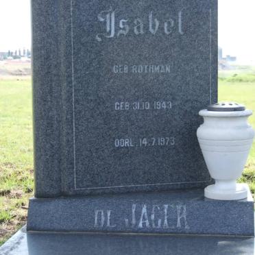 JAGER Isabel, de nee ROTHMAN 1943-1973