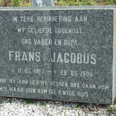 JOOSTE Frans Jacobus 1917-1996