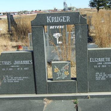 KRUGER Petrus Johannes 1911-1997 &amp; Elizabeth Agatha VAN LOCHRENBERG 1913-1987