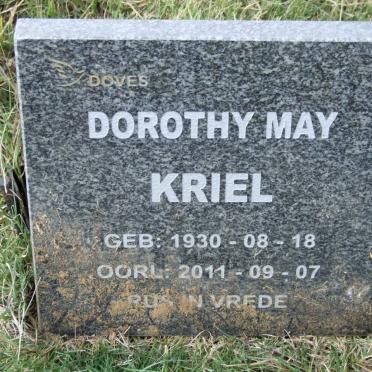 KRIEL Dorothy May 1930-2011