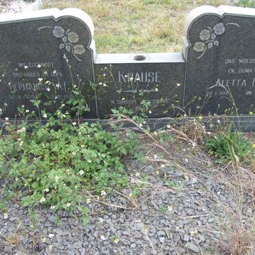 KRAUSE Hermanus W.I. 1920-1975 &amp; Aletta G. 1918-1994