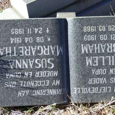 KLERK Willem Abraham, de 1909-1988 &amp; Susanna Margaretha 1914-1985