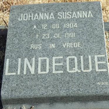 LINDEQUE Johanna Susanna 1904-1991
