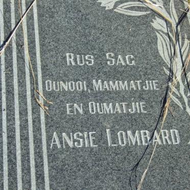 LOMBARD Ansie 