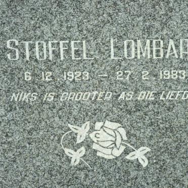 LOMBARD Stoffel 1923-1983