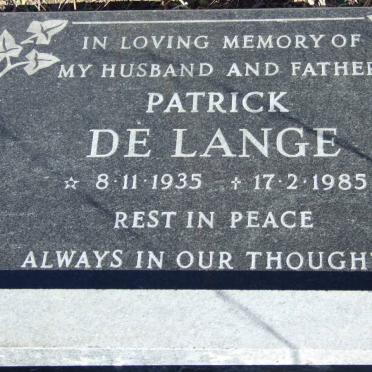 LANGE Patrick, de 1935-1985 