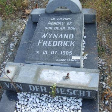 MESCHT Wynand Fredrick, van der 1985-1985