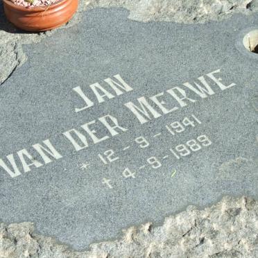 MERWE Jan, van der 1941-1989
