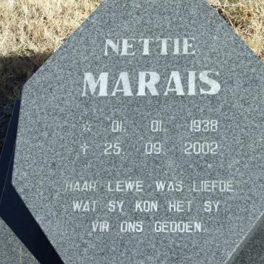 MARAIS Nettie 1938-2002