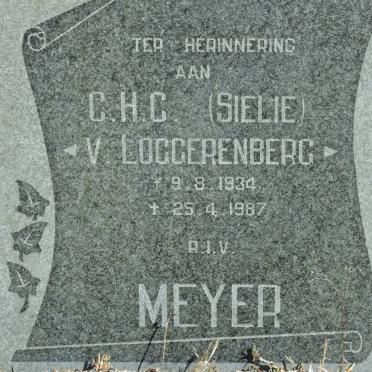 MEYER C.H.C. nee V. LOGGERENBERG 1934-1987