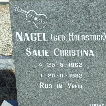 NAGEL Salie Christina nee HOLDSTOCK 1962-1982