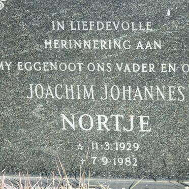 NORTJE Joachim Johannes 1929-1982