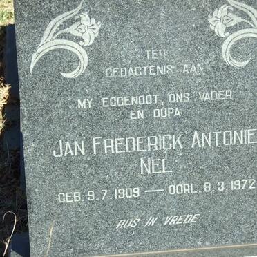NEL Jan Frederick Antonie 1909-1972