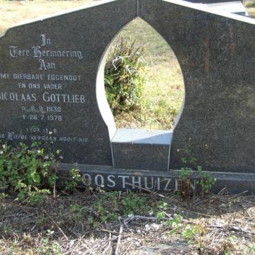 OOSTHUIZEN Nicolaas Gottlieb 1930-1978