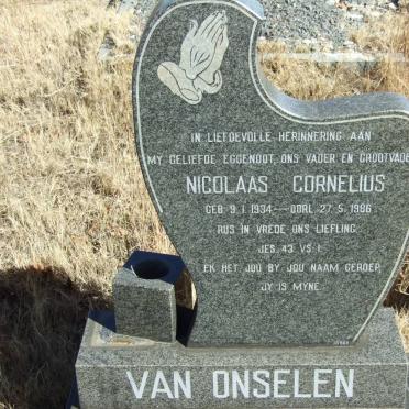 ONSELEN Nicolaas Cornelius, van 1934-1986