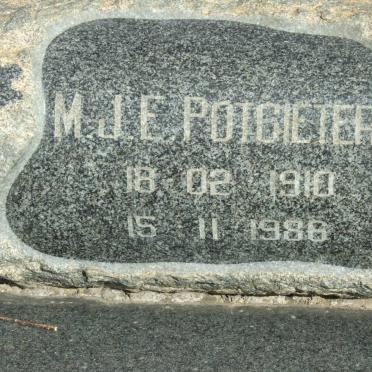 POTGIETER B.C. 1906-1976 &amp; M.J.E. 1910-1986