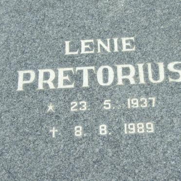 PRETORIUS Lenie 1937-1989