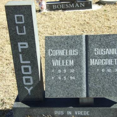 PLOOY Cornelius Willem, du 1932-1994 &amp; Susanna Margrietha 1935-