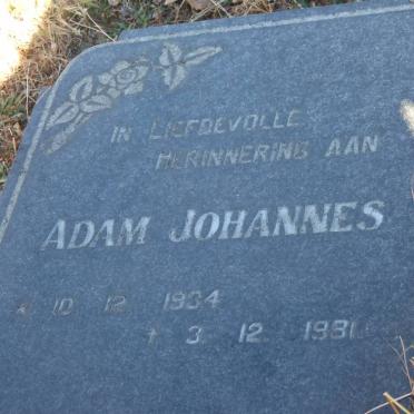 STANDER Adam Johannes 1934-1981 